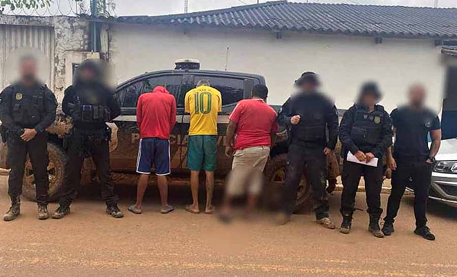 Três homens suspeitos de envolvimento com o tráfico de drogas são presos no Bujari