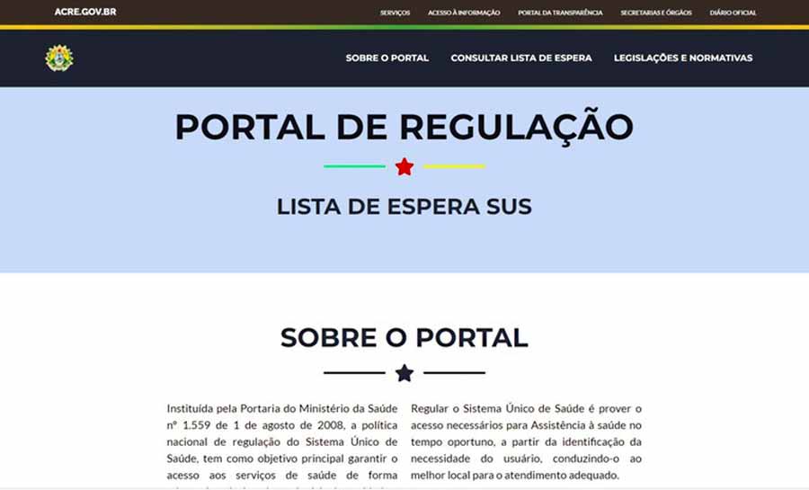 portal de regulacao da sesacre web