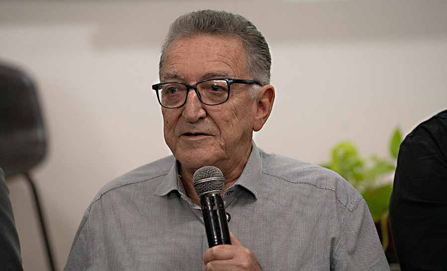 Assuero Veronz é presidente do Fórum Empresarial do Acre e da Federação da Agricultura e Pecuária do Estado do Acre (Faeac). Foto: Alefson Oliveira/Secom governo plataforma 007