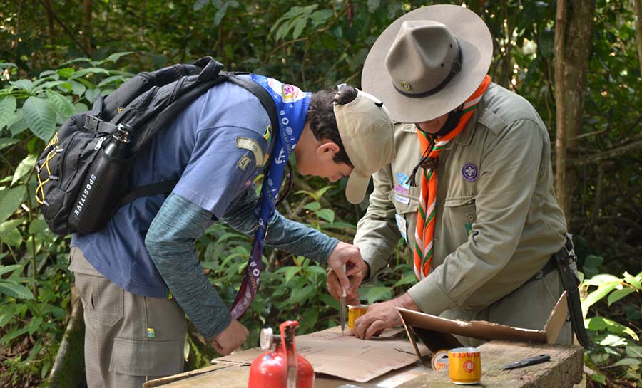 No Dia Mundial do Escoteiro Parque Chico Mendes têm atividades de escotismo