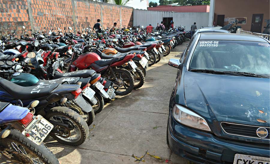 Leilão do Detran oferta 170 veículos com lances de até RS 8 mil em Rio Branco