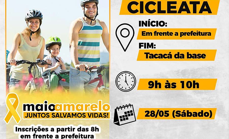 RBTrans convida toda a população para cicleata em alusão ao Maio Amarelo