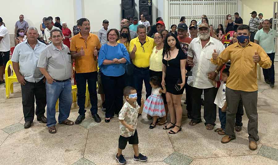 Em Acrelândia, Vanda Milani comparece ao lançamento de Vilseu Ferreira como pré-candidato a deputado estadual