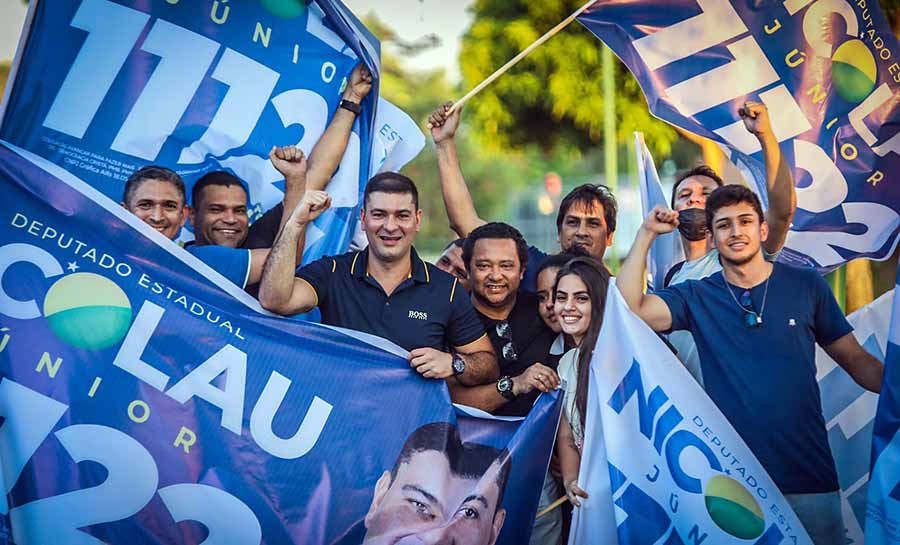 Com adesivaço no Parque da Maternidade, Nicolau Júnior abre campanha á reeleição para ALEAC