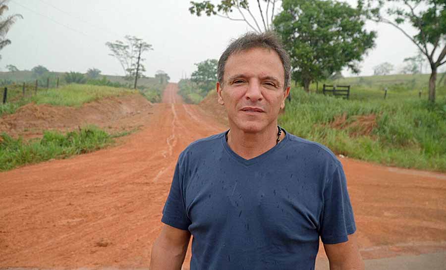 Bittar vai a ramal em Plácido de Castro para o qual destinou emenda de R$ 10 milhões