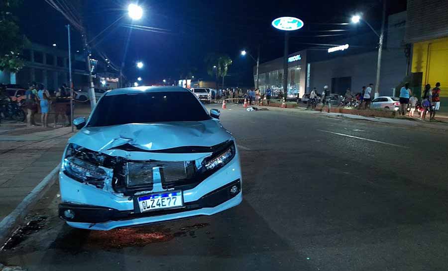 Morador de rua morre atropelado ao tentar atravessar avenida no Segundo Distrito de Rio Branco