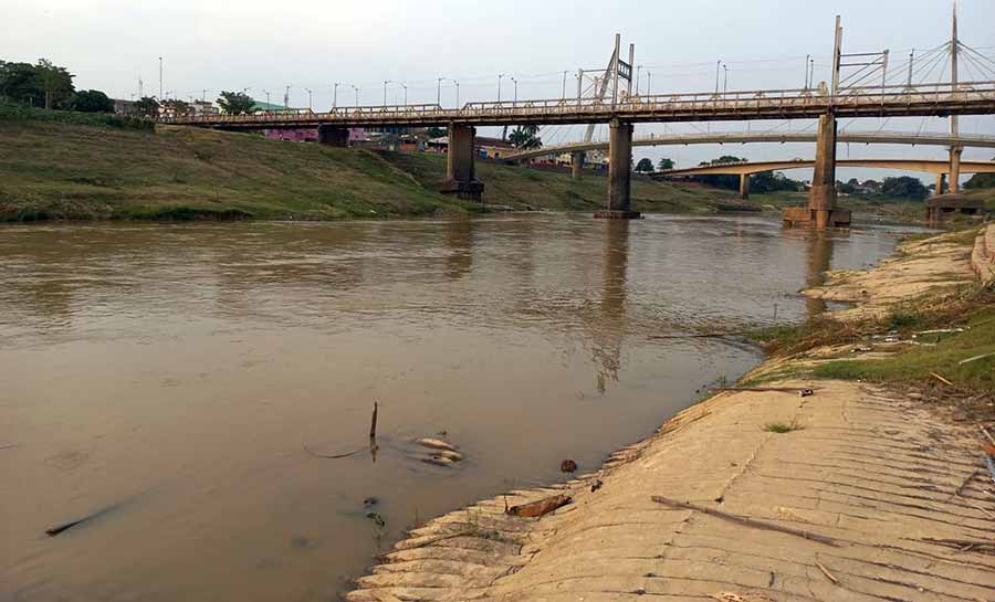 Seca histórica: Rio Acre tem pior nível dos últimos sete anos para o dia 25 de setembro na capital