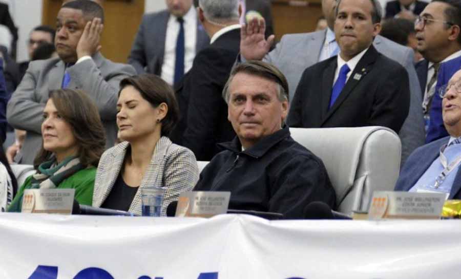 Com evangélicos, Bolsonaro diz que resultado do 1º turno foi “Milagre”