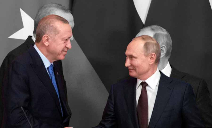 Putin oferta a Erdogan aumento no fluxo de gás à Europa via Turquia
