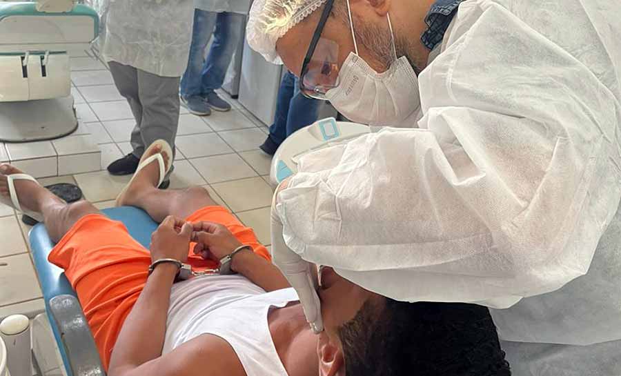 Saúde do Estado realiza mutirão odontológico no Complexo Penitenciário de Rio Branco
