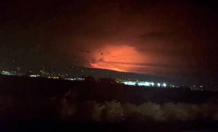 Maior vulcão ativo do mundo entra em erupção após 38 anos
