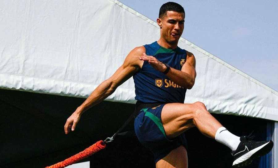 Banco nas oitavas, Cristiano Ronaldo foge de treino com reservas