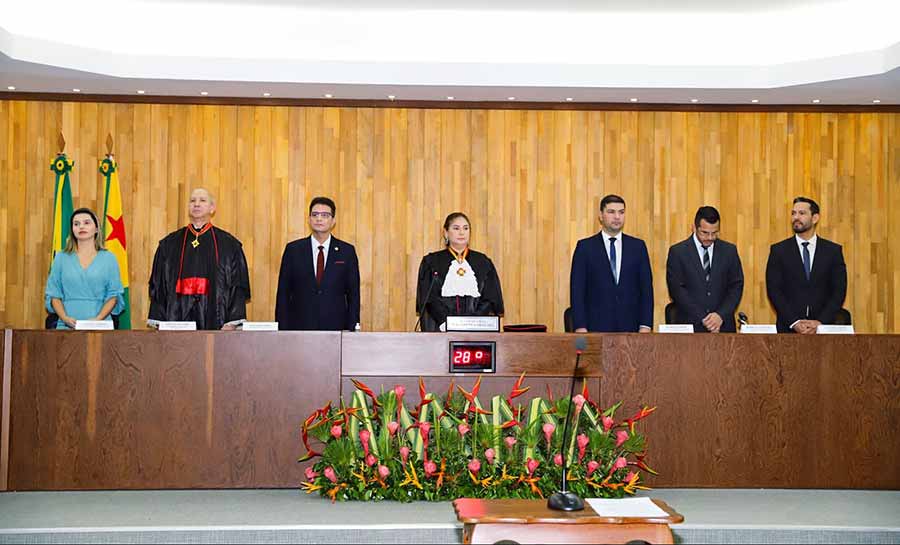 Presidente da ALEAC prestigia posse de novos juízes do Tribunal de Justiça