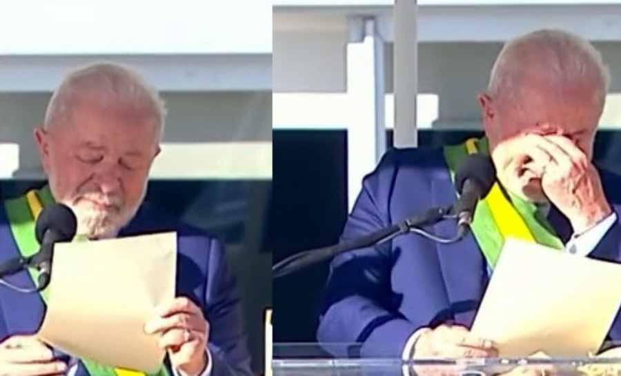 Lula chora ao falar sobre desigualdade em discurso