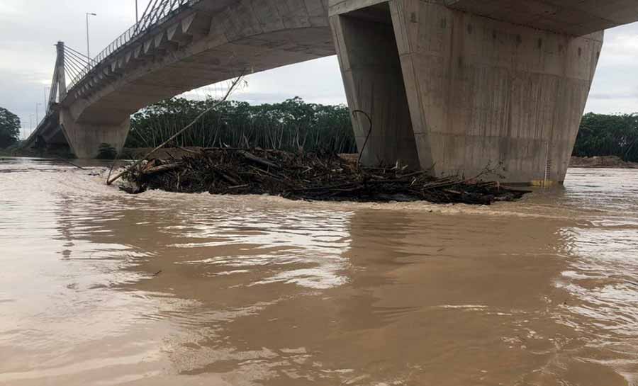 Após fim de semana sem chuvas, Rio Tarauacá tem mais de 2 metros de vasão no interior do Acre