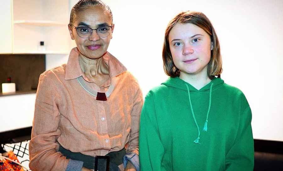 ‘Encorajador’, diz Marina Silva sobre encontro com Greta Thunberg