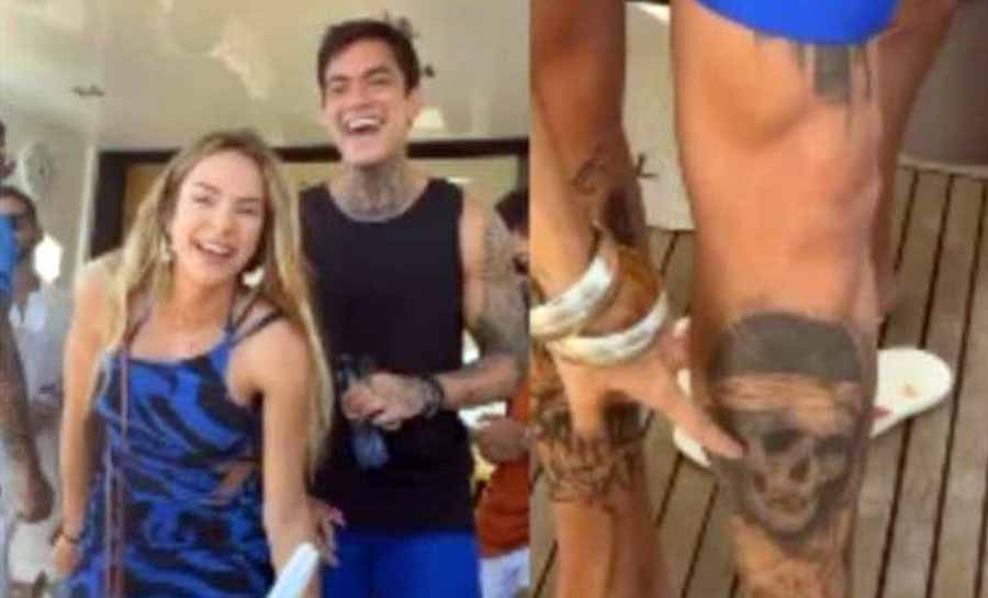 Gabi Martins pede para namorado cobrir tatuagem feita para ex-namorada