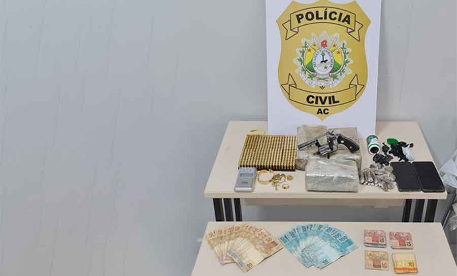 Sete pessoas são presas durante operação contra o tráfico de drogas em Rio Branco e Cruzeiro do Sul