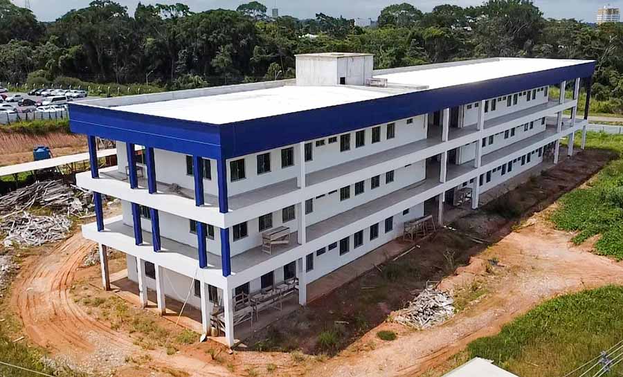 Obras da nova sede do Instituto de Meio Ambiente do Acre estão 95% concluídas