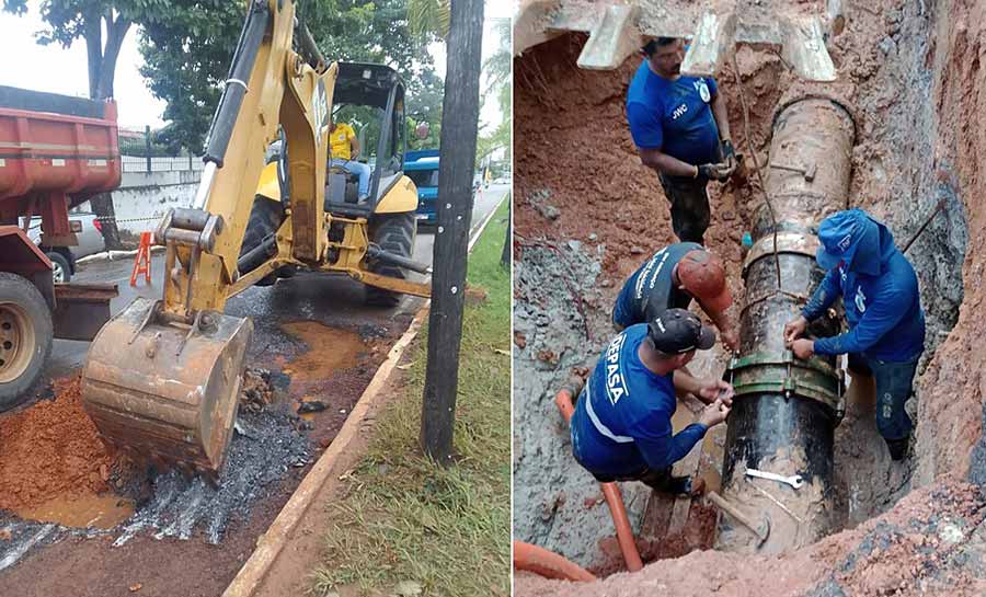 Manutenção em adutora suspende abastecimento de água em mais de 40 localidades de Rio Branco