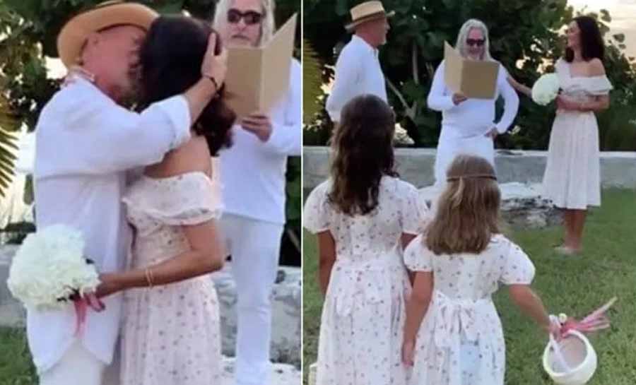 Demi Moore grava renovação de casamento do ex Bruce Willis e esposa