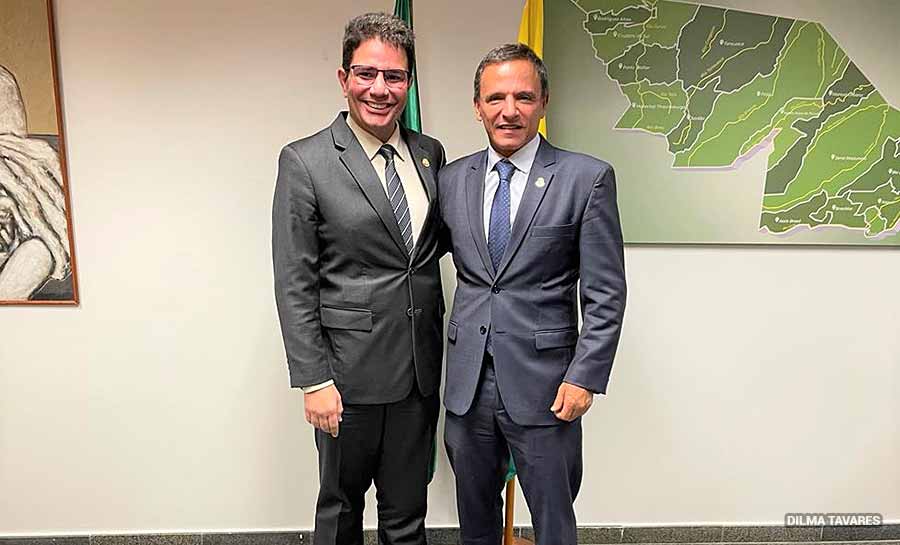 Governador Gladson Cameli reforça parceria pelo Acre em reunião com Márcio Bittar