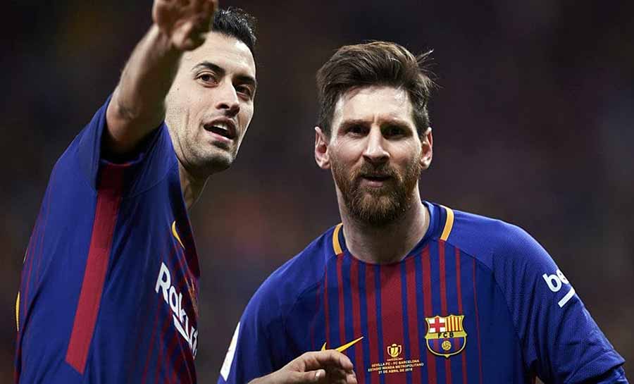 Messi definirá destino do zagueiro Busquets no Barcelona