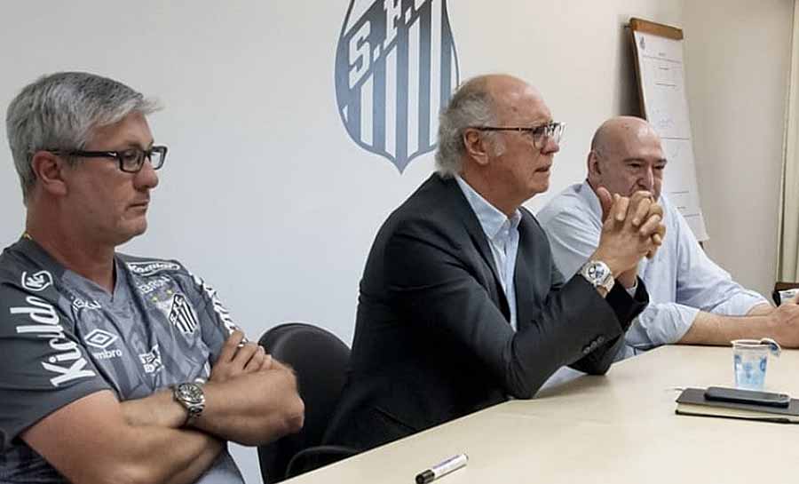 Santos: Falcão garante permanência do técnico Odair Hellmann