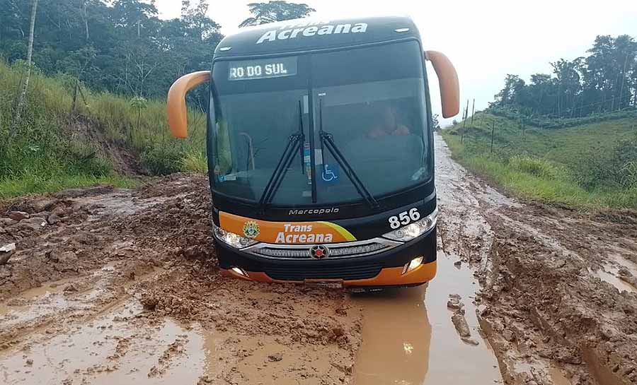 Dnit declara situação de emergência em alguns trechos da BR-364 no Acre