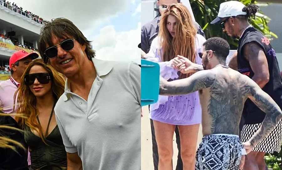 Tom Cruise tem crise de ciúme por Shakira e vê “trairagem” de Hamilton