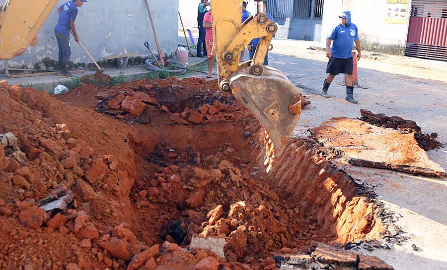 Prefeitura está trabalhando para resolver o problema de abastecimento de água no conjunto Tucumã