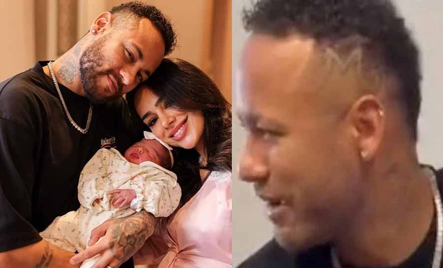 Neymar Jr. muda visual em homenagem à filha, Mavie