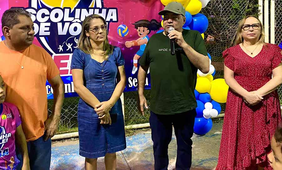 Gestão do prefeito Mazinho Serafim comemora um ano de escolinha de vôlei feminino no município