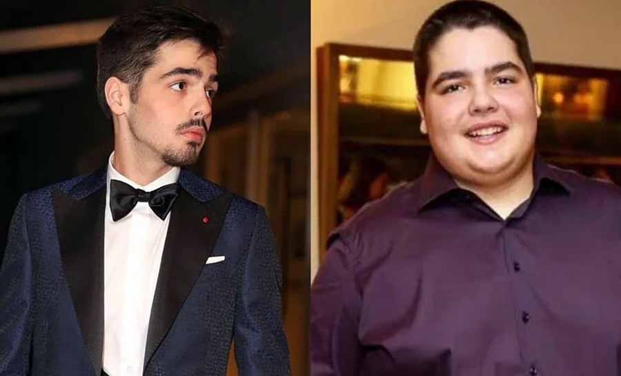 Após perder 75kg, filho de Faustão publica antes e depois