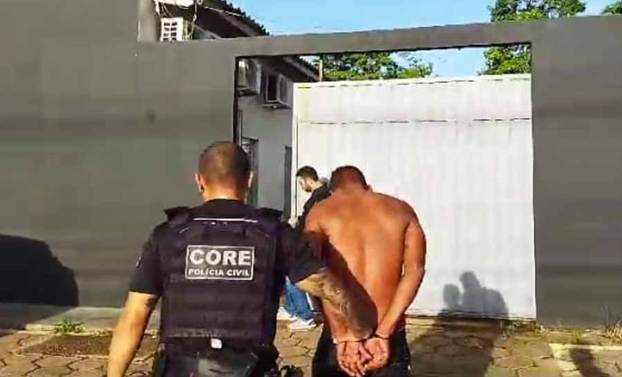 Suspeito de cometer assassinato bárbaro em Rondônia e preso pela Polícia Civil do Acre