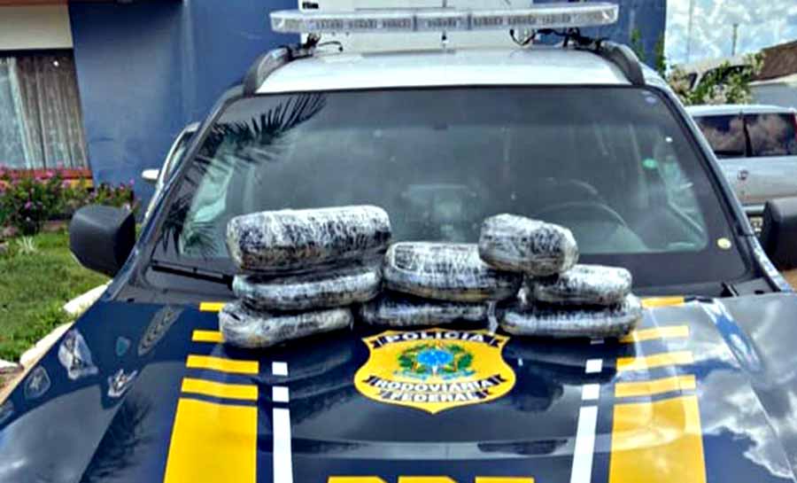 Passageiro é preso ao ser flagrado com seis tabletes de maconha na BR-364 em Porto Velho