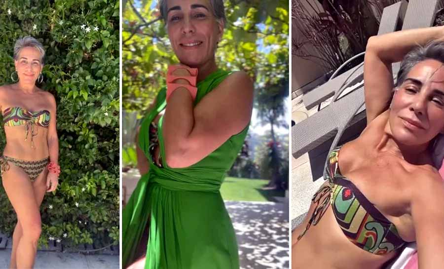 Gloria Pires arranca elogios de fãs em vídeo de biquíni
