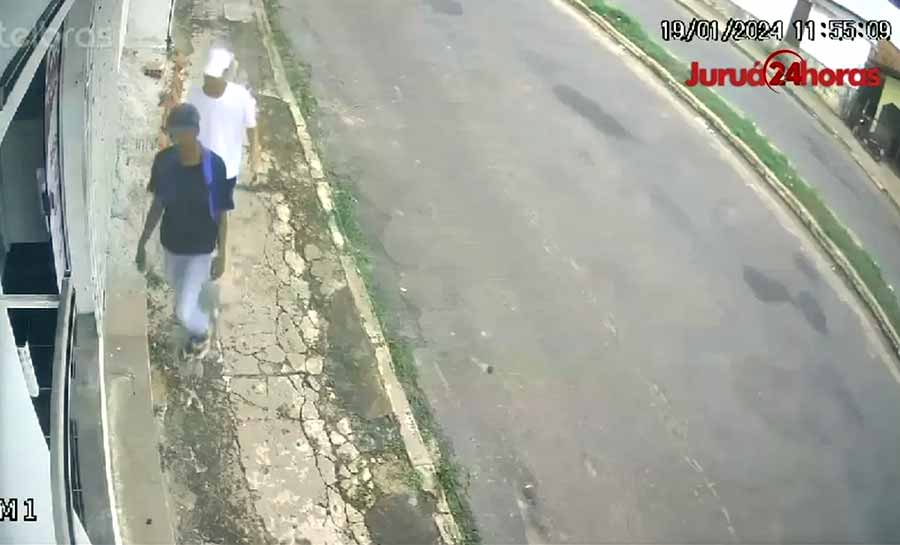 VÍDEO: Eletrônica é assaltada por três homens armados em Cruzeiro do Sul