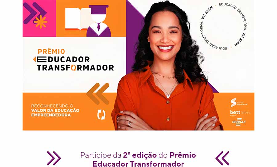 Inscrições do Prêmio Educador Transformador se encerram em 5 de fevereiro