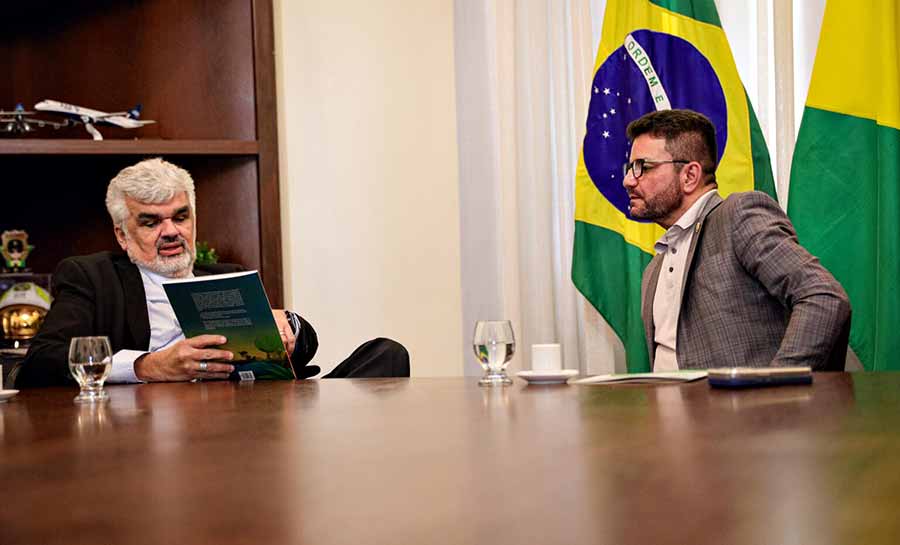 Governador Gladson Cameli recebe presidente do Comitê Técnico de Meio Ambiente e Sustentabilidade do Instituto Rui Barbosa