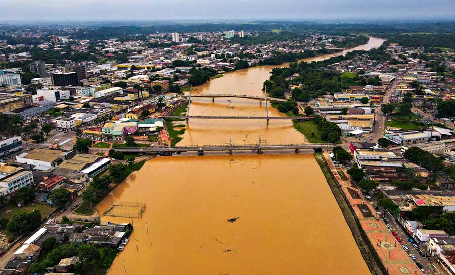 Estado publica decreto de alerta devido a chuvas e cheia dos rios no Acre