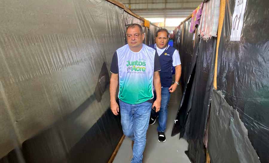 Governo do Acre visita abrigos e áreas afetadas pela cheia do Rio Iaco, em Sena Madureira