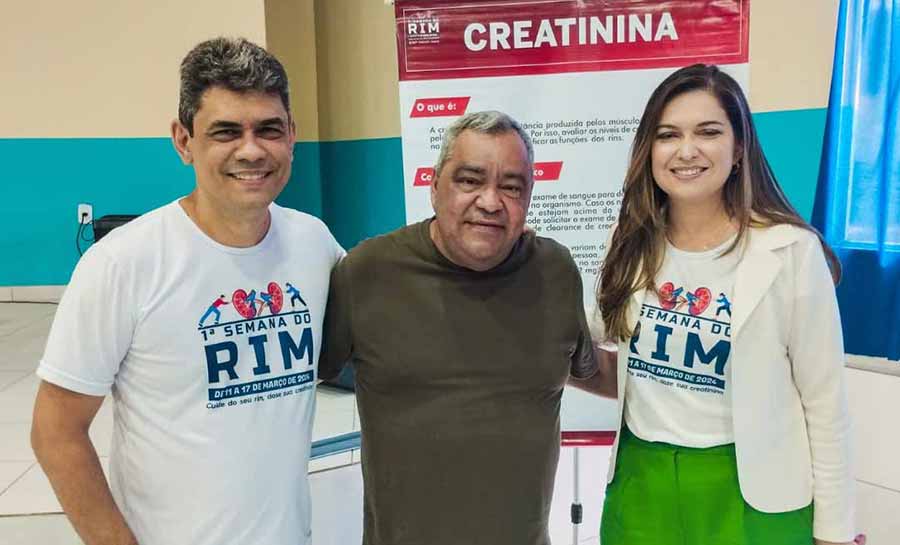 Prefeito Mazinho Serafim participa da abertura da 1° Semana do Rim em Sena Madureira