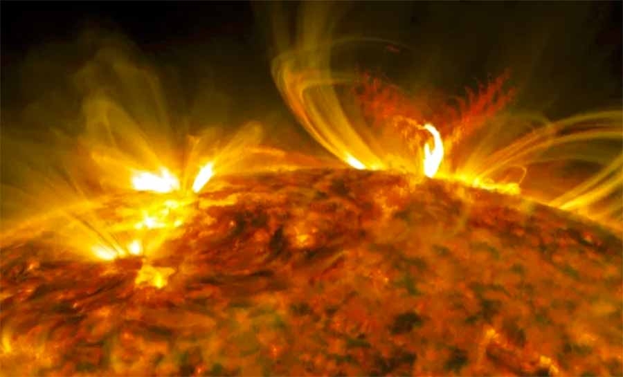 Explosão solar que afetou a Terra pode atingir e aquecer Marte