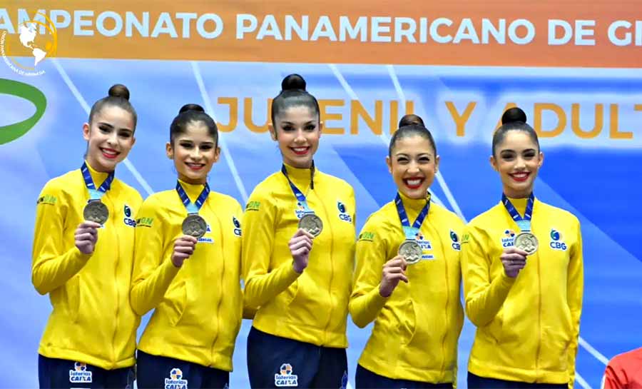 Brasil fecha Pan-Americano de Ginástica Rítmica com 12 medalhas