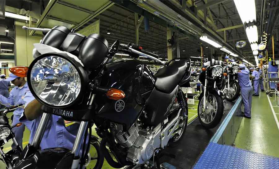 Produção de motos cresce 3,4% e tem melhor resultado em 13 anos