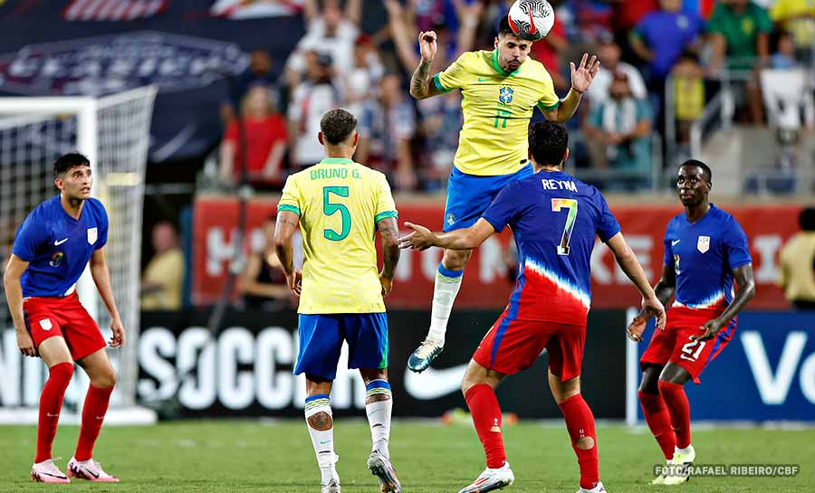 Brasil empata com EUA em último teste antes da Copa América