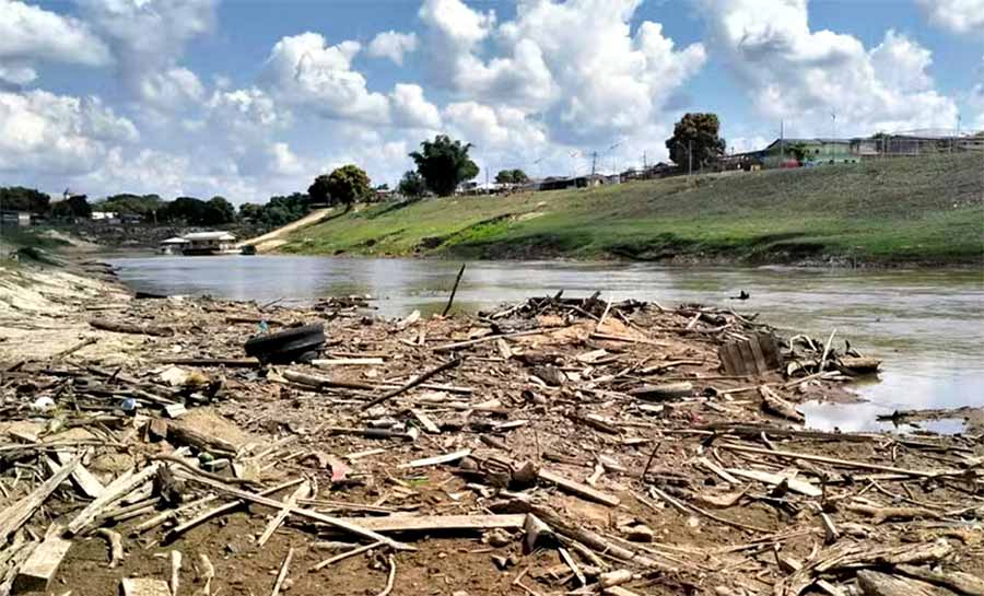 Com rio abaixo de 2 metros, Rio Branco teve apenas 34% do volume de chuvas esperado para junho