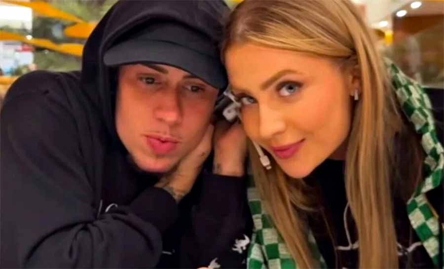 Jade Picon e MC Daniel vão juntos a restaurante e trocam declarações: ‘Te amo’