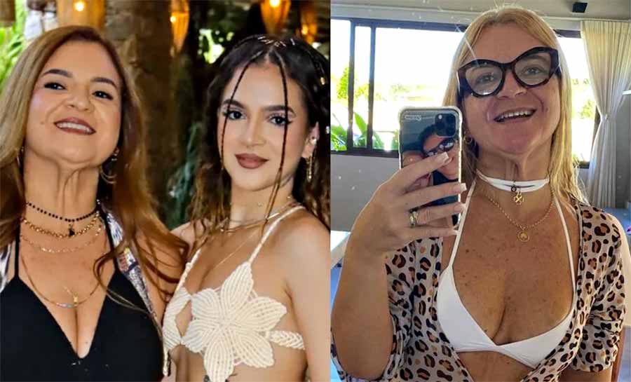 Mãe de Mel Maia faz sucesso nas redes sociais com fotos se exibindo